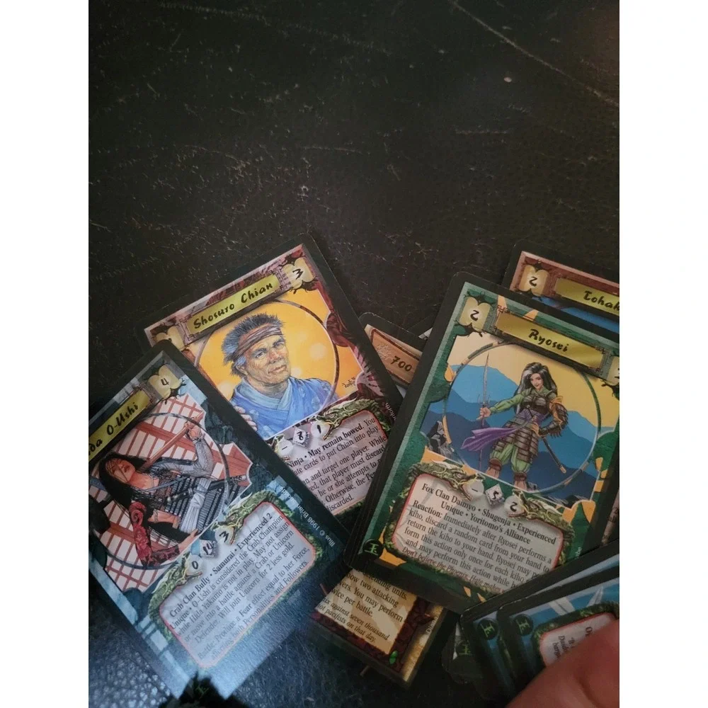 32x Vintage 1998 CCG Card Lot — Legend of the Five‎ Rings L5R